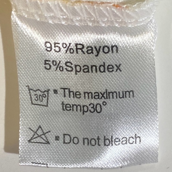 Longyuan Women's Medium White & Yellow Floral Short Sleeve Mini Dress - Picture 14 of 14